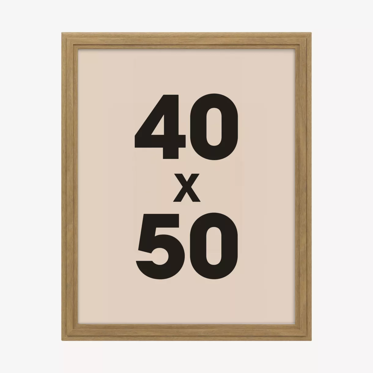 eminza Cadre photo mural bois (40 x 50 cm) Alix Marron
