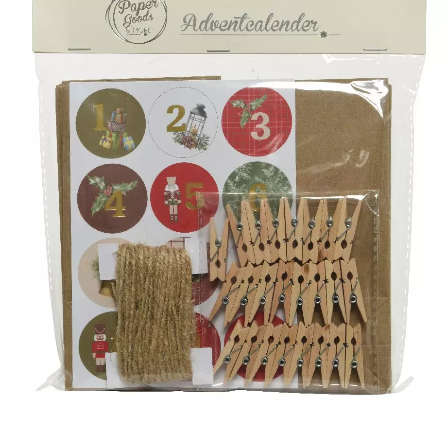 eminza Calendrier de l'avent à confectionner soi même guirlande Or