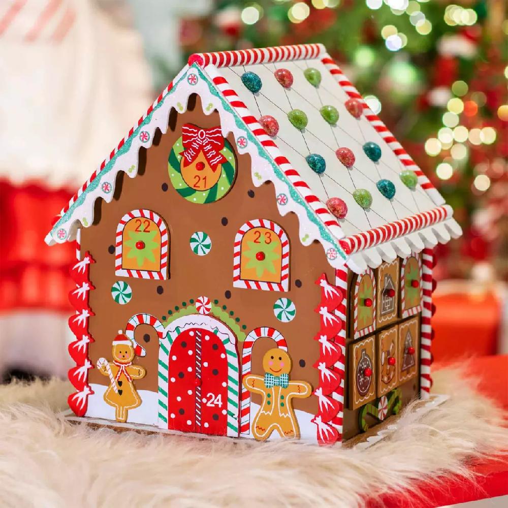eminza Calendrier de l'Avent à remplir Pain d'épices gourmand Multicolore