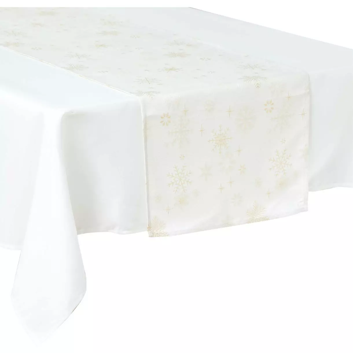eminza Chemin de table (200 x 45 cm) Flocon de neige Or