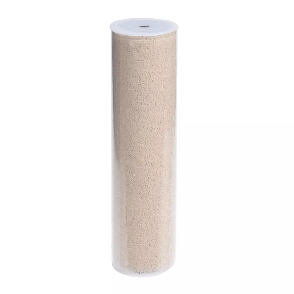 eminza Chemin de table (250 x 25 cm) Sequins Blanc laine