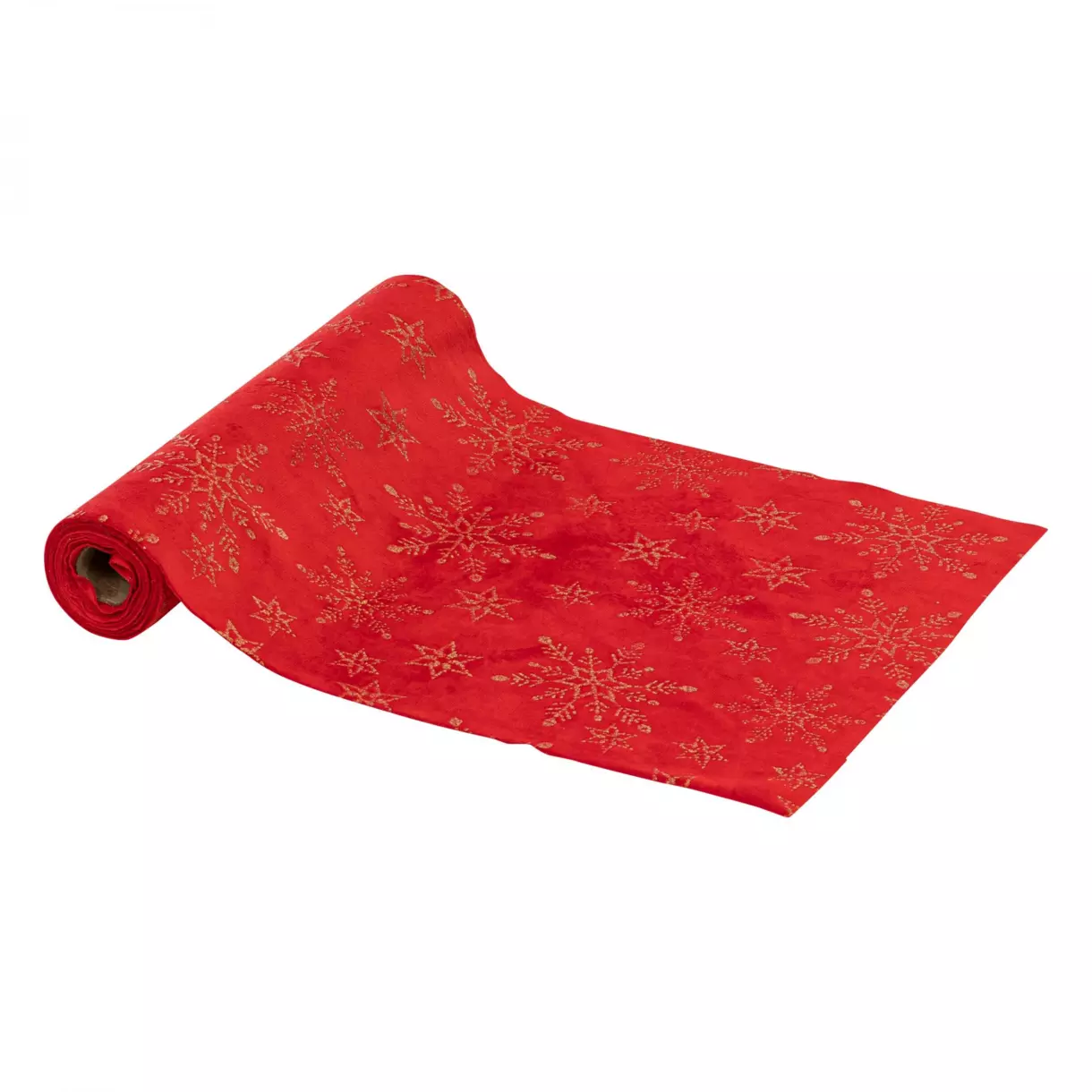 eminza Chemin de table (300 x 28 cm) Cristaux pailletés Rouge