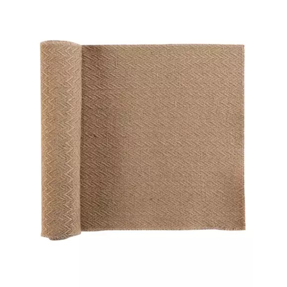Eminza Chemin De Table Jute (140 X 35 Cm) Modalie Beige
