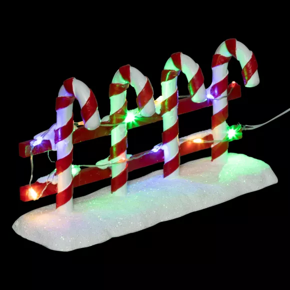 Eminza Clôture Lumineuse à Piles (H8 5 Cm) Sucre D'orge Pour Aménager Un Village