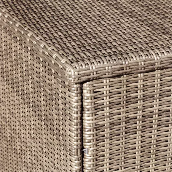 Eminza Coffre De Rangement Extérieur En Résine Tressée Calvi Sepia