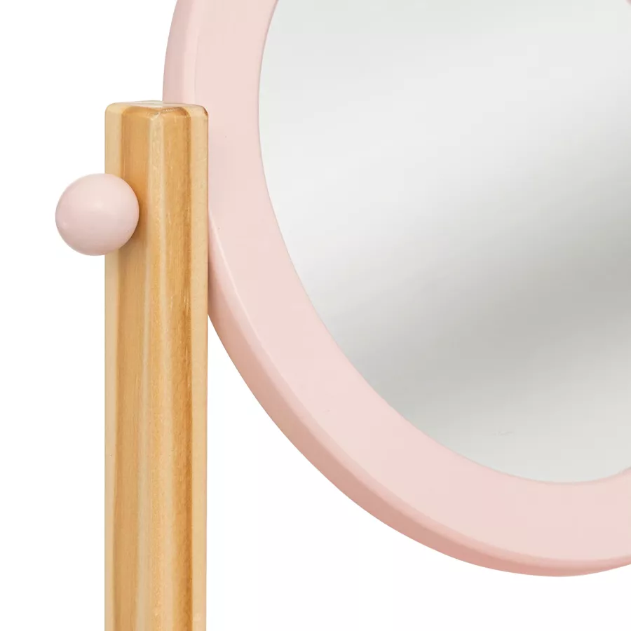 Eminza Coiffeuse à Poser Enfant Bois (H28 Cm) Louna Rose