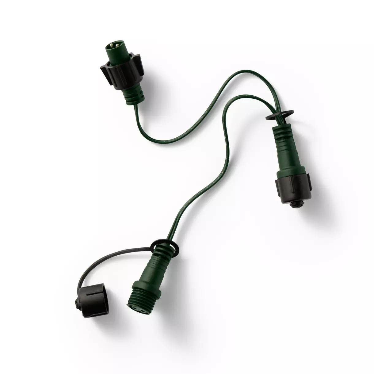 eminza Connecteur câble vert 3 guirlandes système LED Raccordable