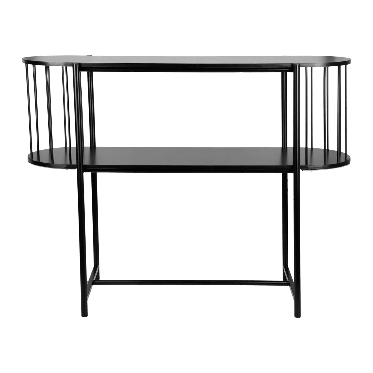 eminza Console bois et métal 2 niveaux (H75 cm) Octave Noire eminza Console bois et métal 2 niveaux (H75 cm) Octave Noire