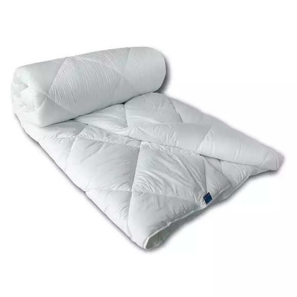 Eminza Couette Chaude (260 X 240 Cm) Microfibre Lavable à 95°C Blanche