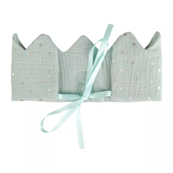 Eminza Couronne D'anniversaire Enfant Coton (40 Cm) Roi Verte