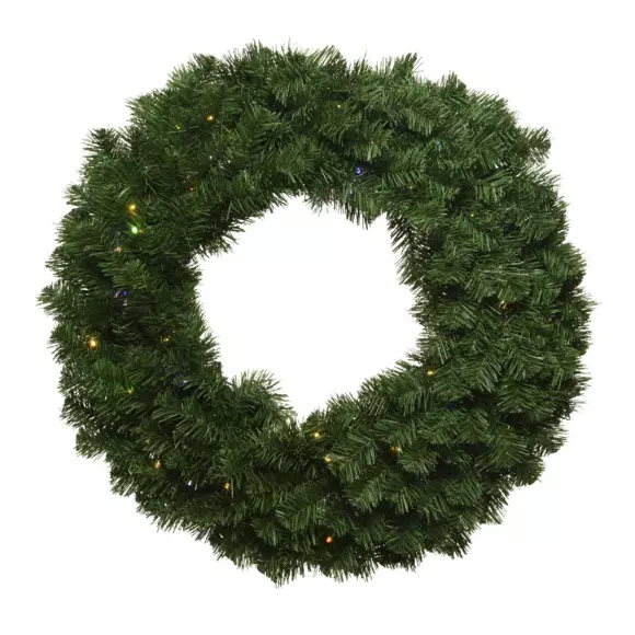 Eminza Couronne De Noël Lumineuse Clignotante (D60 Cm) Royal Multicolore