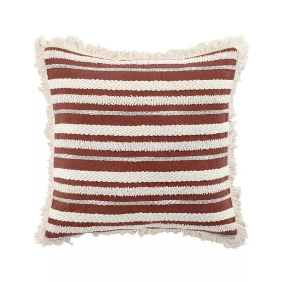 Eminza Coussin Carré Coton (40 X 40 Cm) Atlas Terracotta