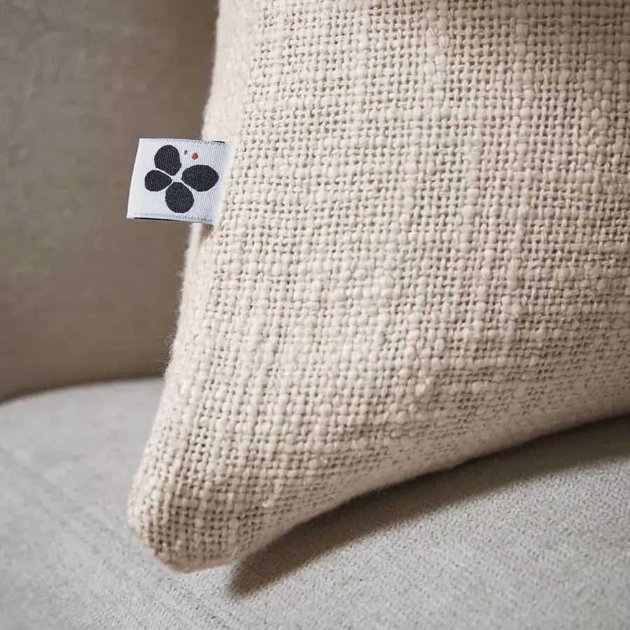 Eminza Coussin Carré Coton (45 X 45 Cm) Sixtine Beige
