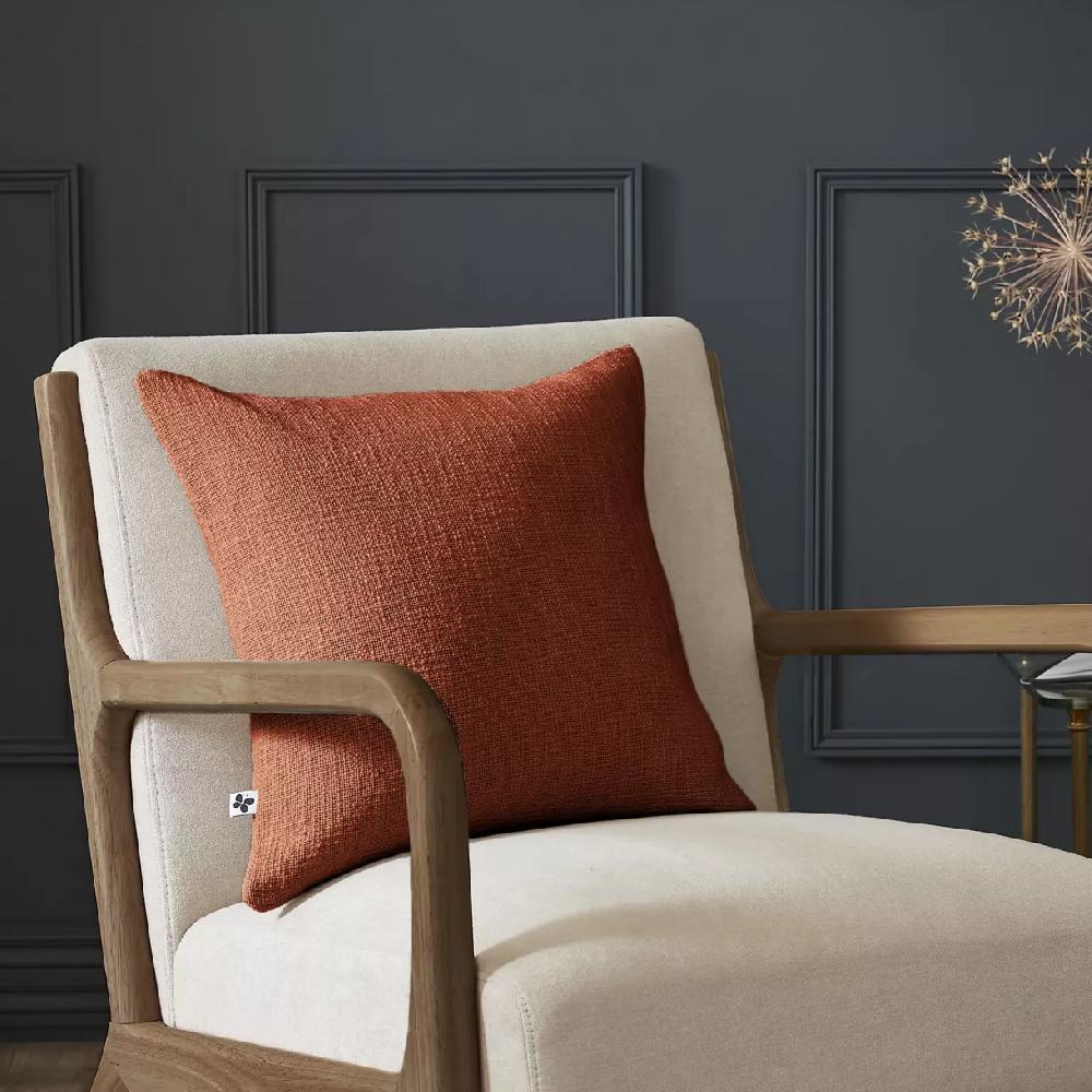 eminza Coussin carré coton (45 x 45 cm) Sixtine Terracotta