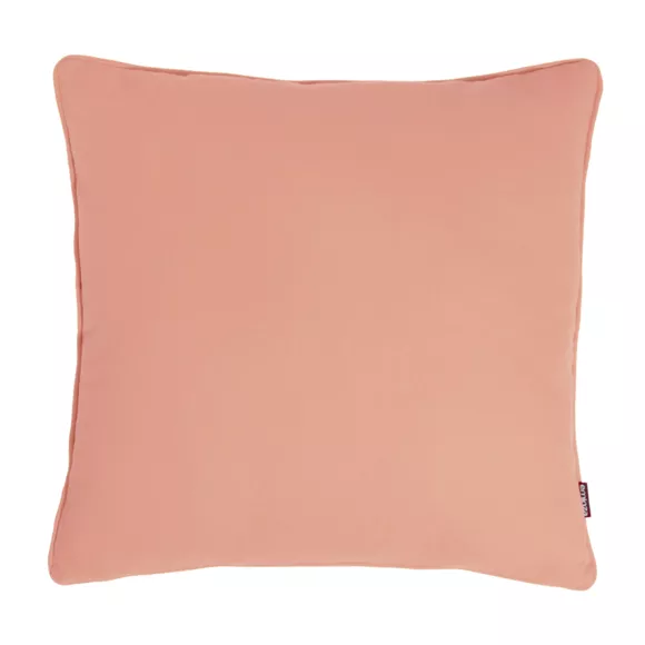 Eminza Coussin Carré Coton (60 X 60 Cm) Pixel Rose Pêche