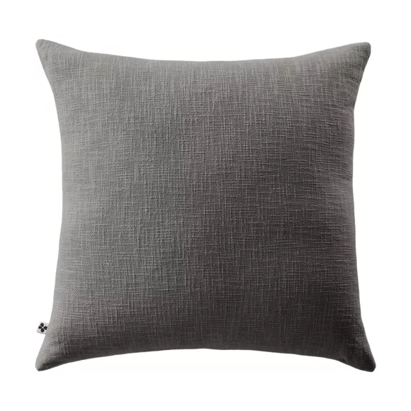 Eminza Coussin Carré Coton (60 X 60 Cm) Sixtine Gris Ardoise