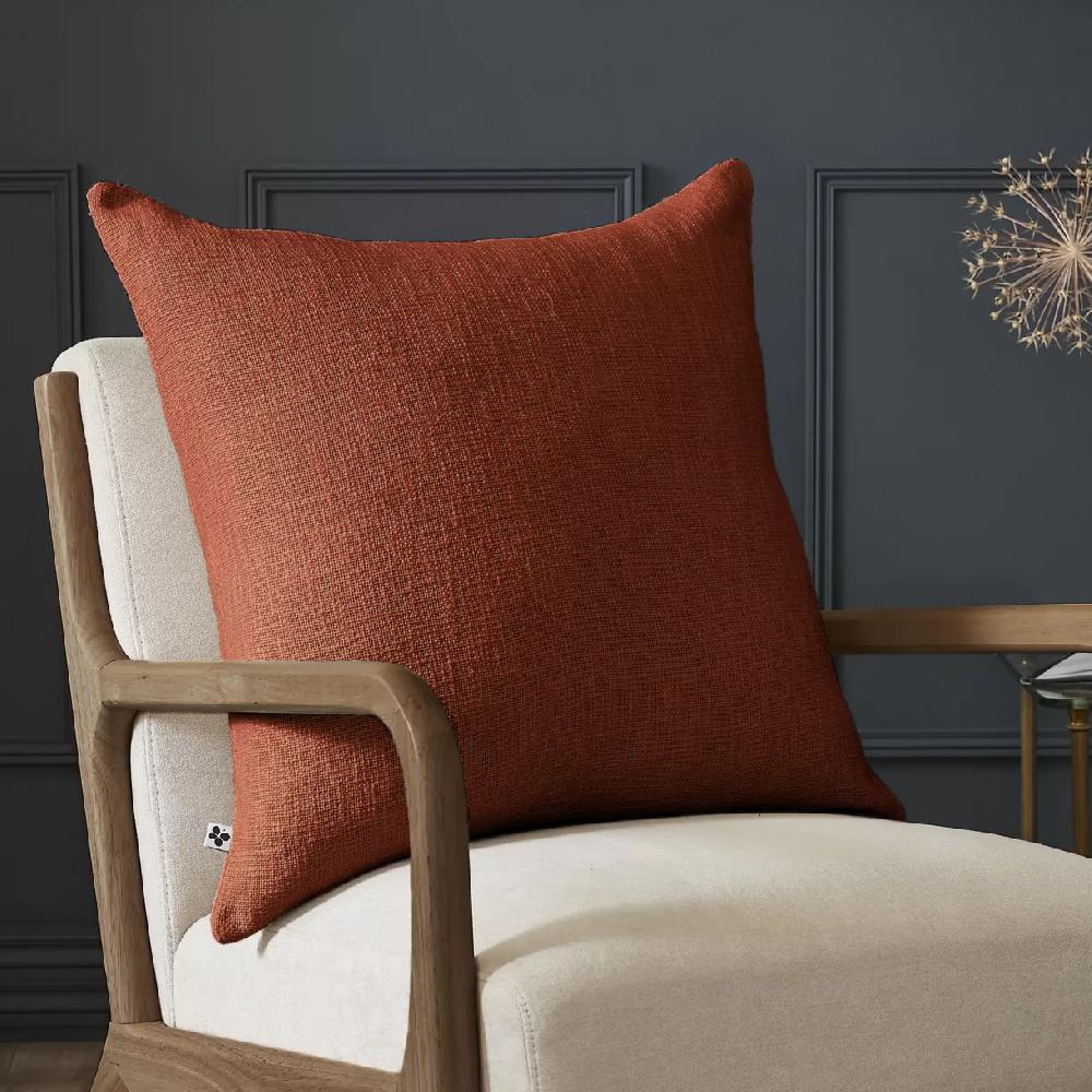 eminza Coussin carré coton (60 x 60 cm) Sixtine Terracotta