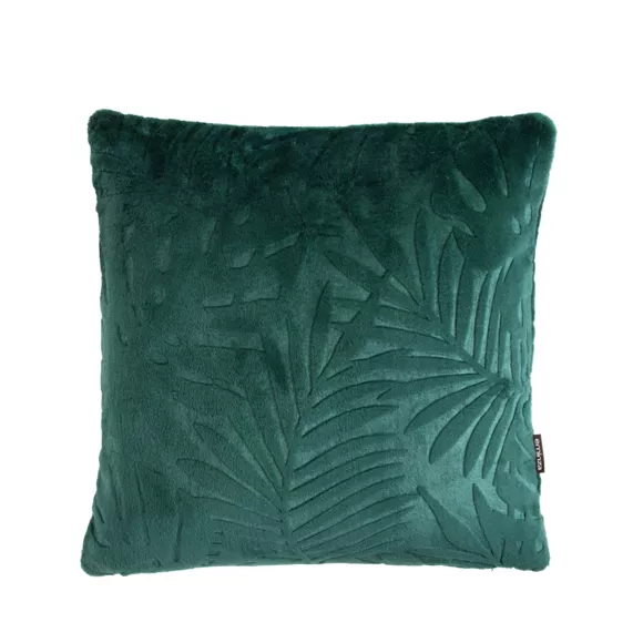 Eminza Coussin Carré Flanelle (45 X 45 Cm) Flore Vert