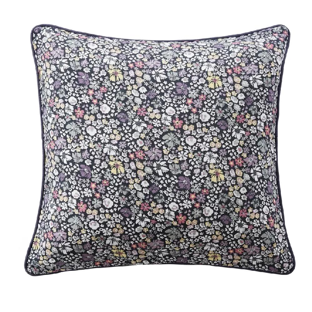 eminza Coussin carré gaze de coton (45 x 45 cm) Elya Violet