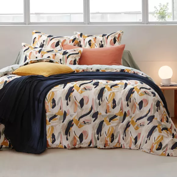 Eminza Coussin Carré Gaze De Coton (45 X 45 Cm) Mathilda Multicolore