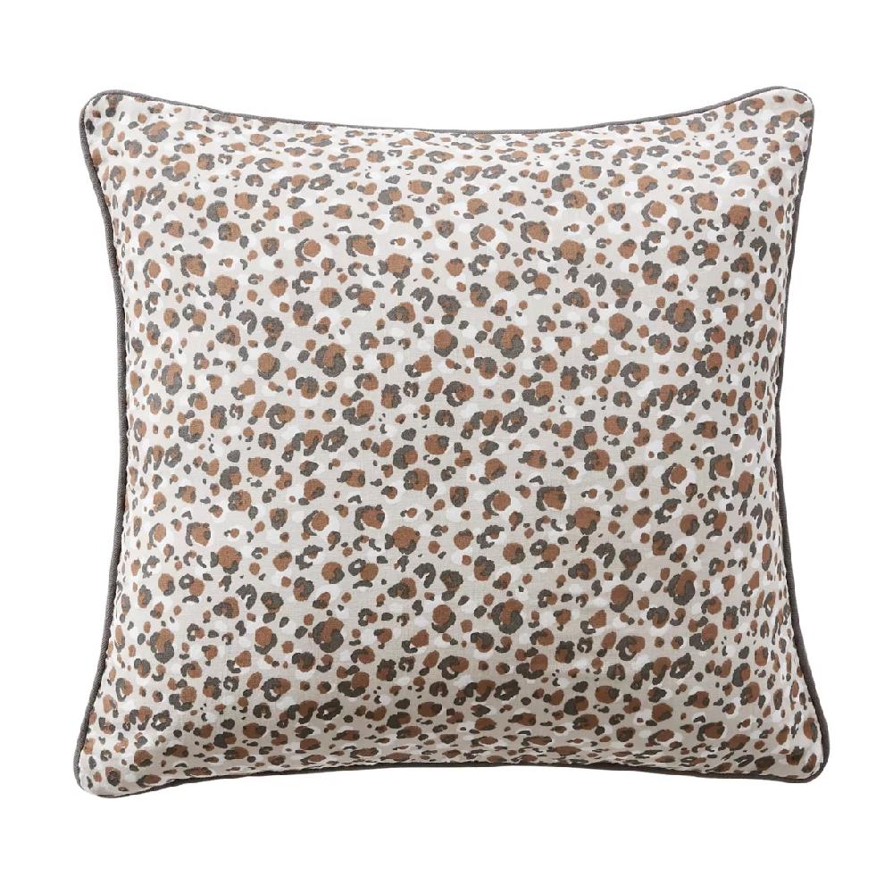 eminza Coussin carré gaze de coton (45 x 45 cm) Rosa Marron