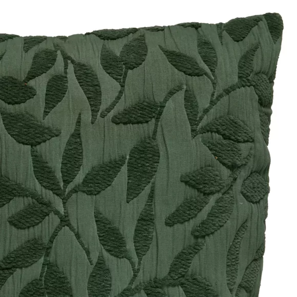 Eminza Coussin Carré Gaze De Coton (50 X 50 Cm) Letho Vert Tilleul