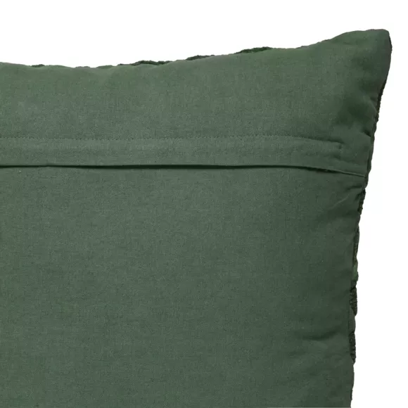 Eminza Coussin Carré Gaze De Coton (50 X 50 Cm) Letho Vert Tilleul