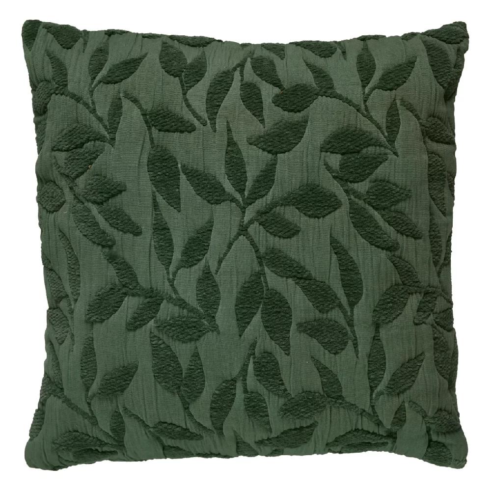 eminza Coussin carré gaze de coton (50 x 50 cm) Letho Vert tilleul