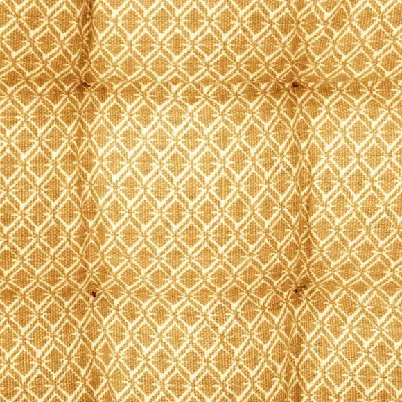 Eminza Coussin De Chaise Carré (38 X 38 Cm) Otto Jaune Ocre