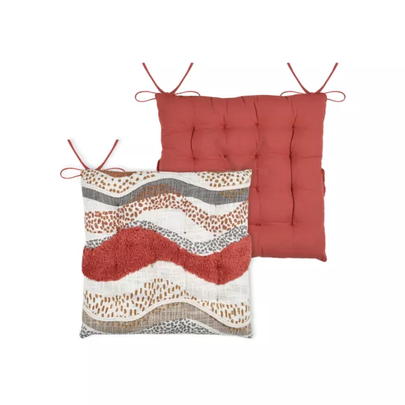 Eminza Coussin De Chaise Carré Coton (38 X 38 Cm) Aswan Multicolore