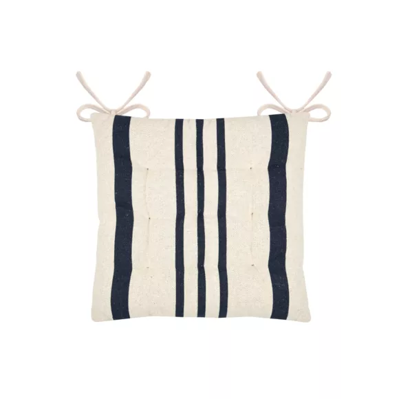 Eminza Coussin De Chaise Extérieur Carré (38 X 38 Cm) Nautira Gris Ardoise