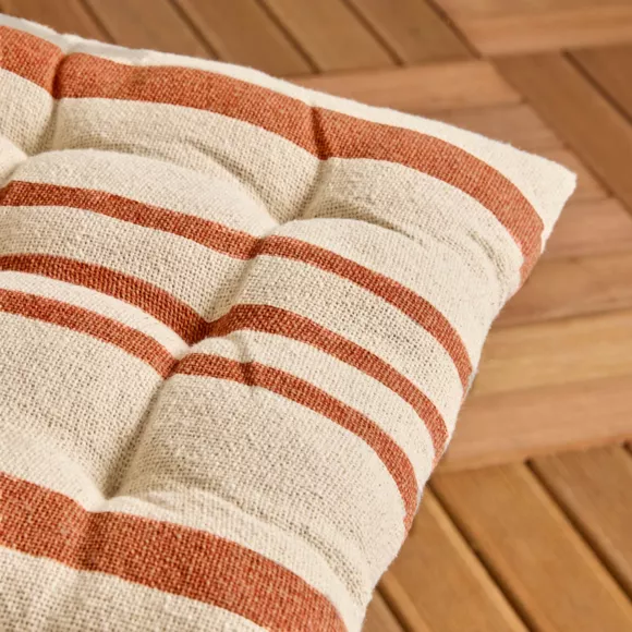 Eminza Coussin De Chaise Extérieur Carré (38 X 38 Cm) Nautira Orange