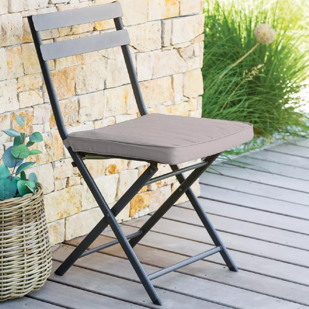 eminza Coussin de chaise extérieur carré (40 x 40 cm) Korai Beige