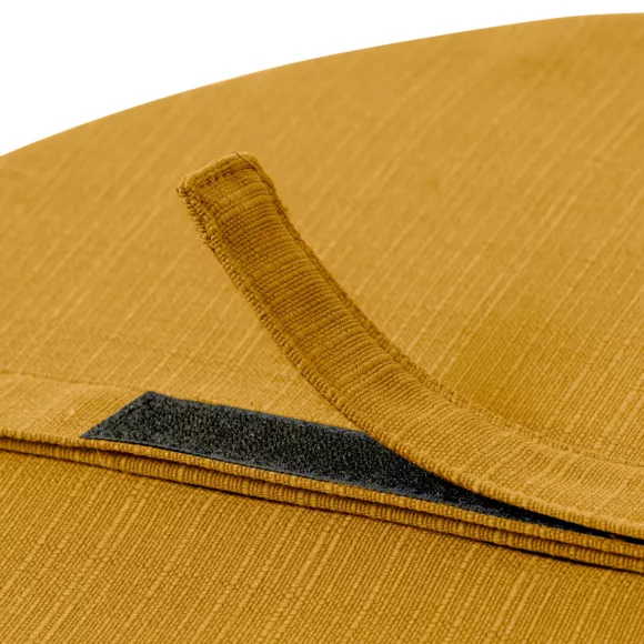 Eminza Coussin De Chaise Extérieur Rond (40 Cm) Sunset Jaune Moutarde