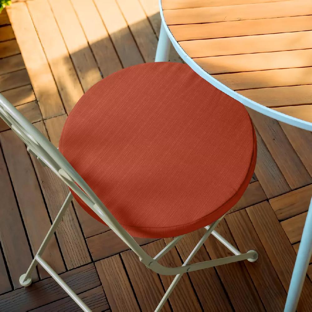 eminza Coussin de chaise extérieur rond (40 cm) Sunset Terracotta