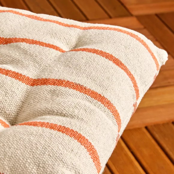 Eminza Coussin De Chaise Extérieur Toile De Coton (40 X 40 Cm) Ocealys Corail