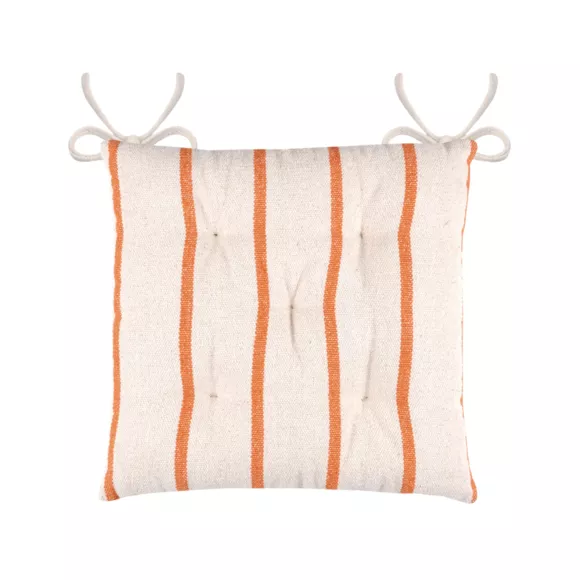 Eminza Coussin De Chaise Extérieur Toile De Coton (40 X 40 Cm) Ocealys Corail