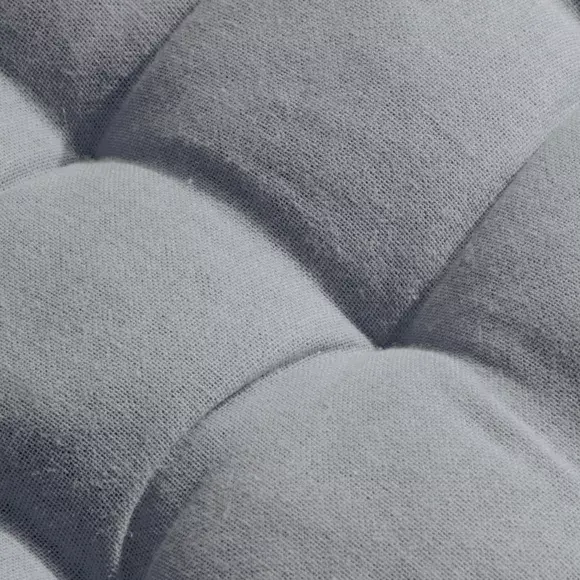 Eminza Coussin De Chaise Rond Coton (40 Cm) Pixel Gris