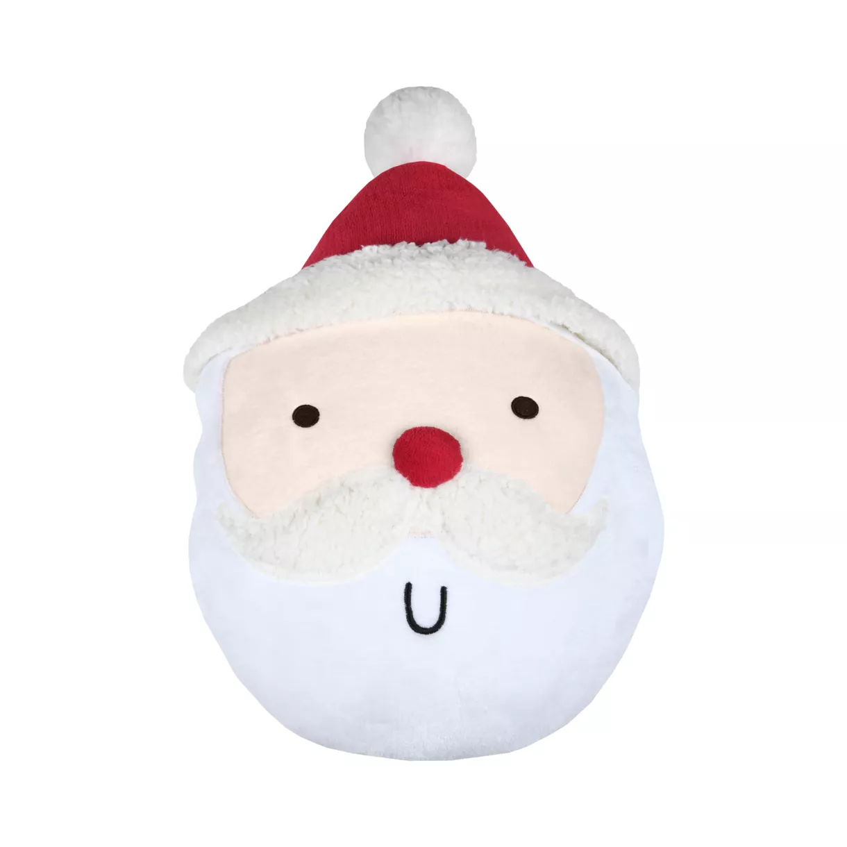eminza Coussin de Noël (35 x 55 cm) Papa Noël Falala Blanc