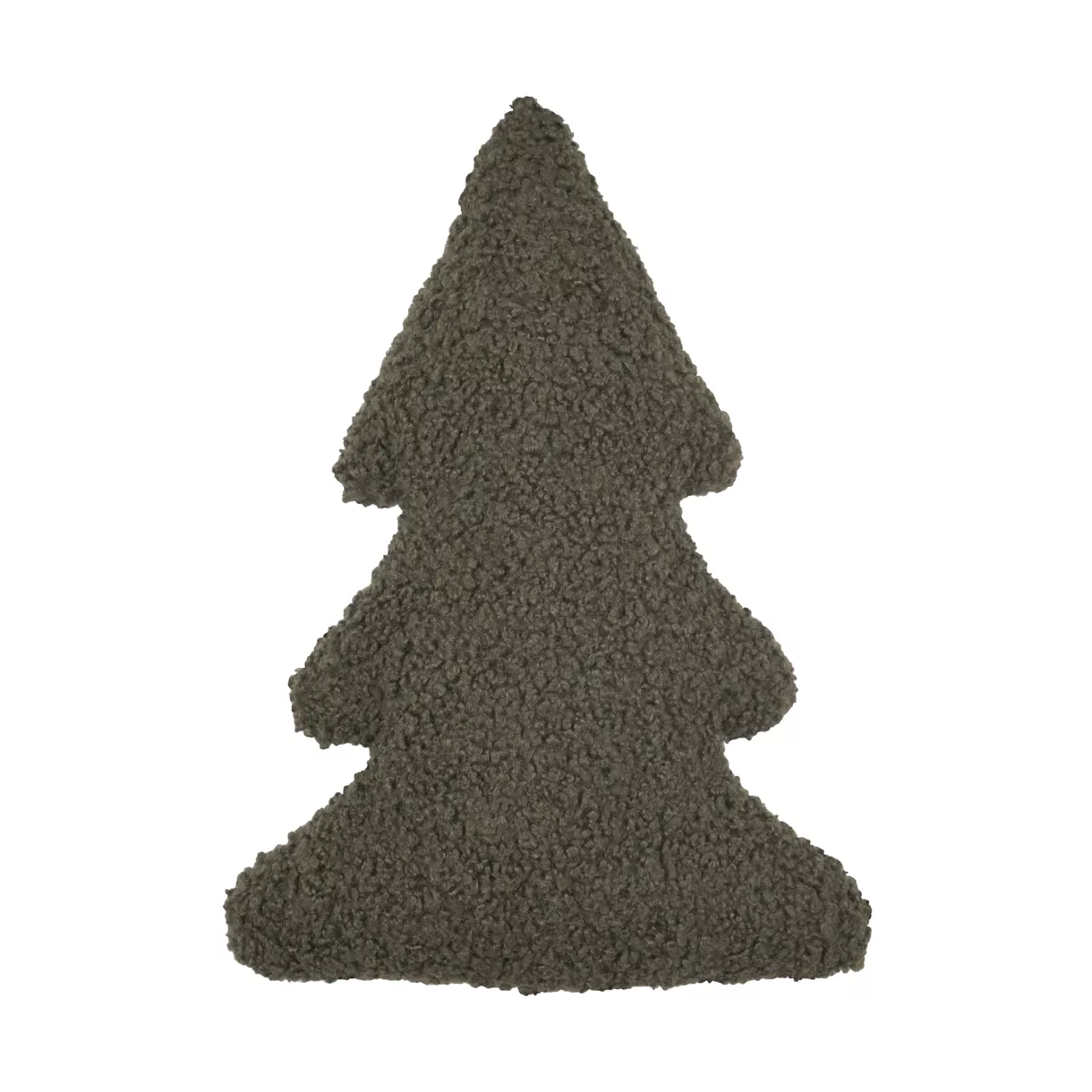 eminza Coussin de Noël bouclette (H48 cm) Sapin Harold Vert foncé