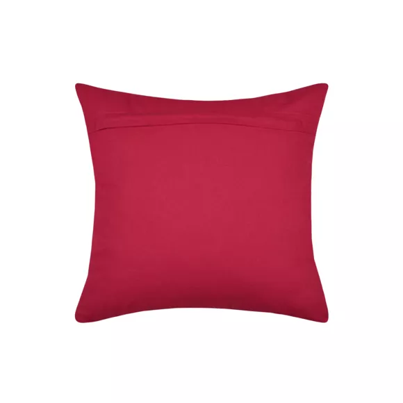 Eminza Coussin De Noël Carré Coton (40 X 40 Cm) Père Noël Harold Rouge