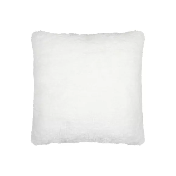 Eminza Coussin De Noël Carré Velours (45 X 45 Cm) Edgard Pingouin Blanc