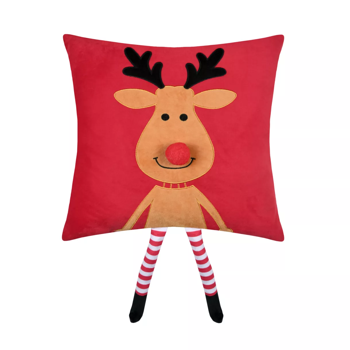 eminza Coussin de Noël carré velours (45 x 45 cm) Edgard Renne Caramel