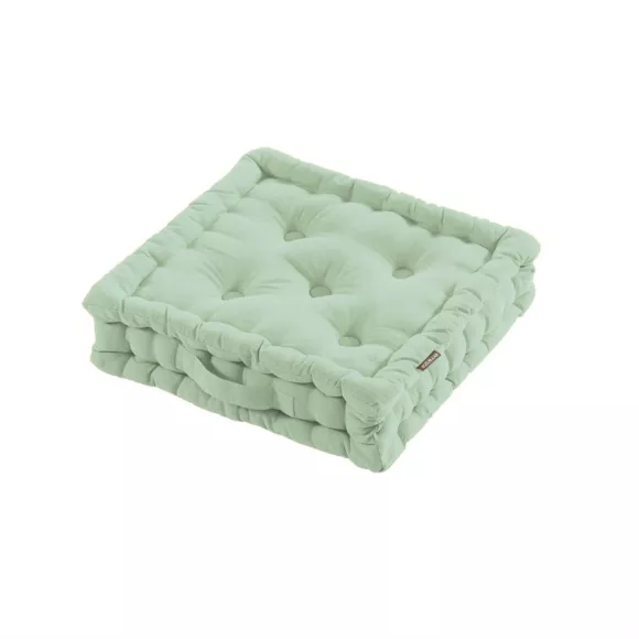 Eminza Coussin De Sol Coton (40 X 40 Cm) Pixel Vert Menthe
