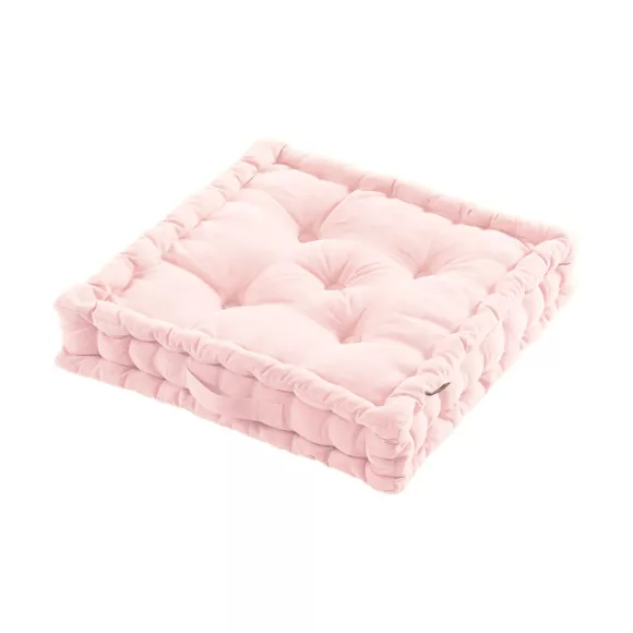 Eminza Coussin De Sol Coton (50 X 50 Cm) Pixel Rose Poudré