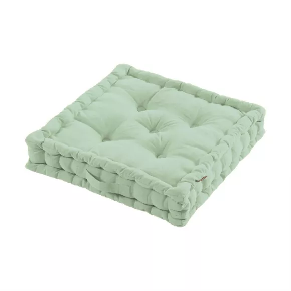 Eminza Coussin De Sol Coton (50 X 50 Cm) Pixel Vert Menthe
