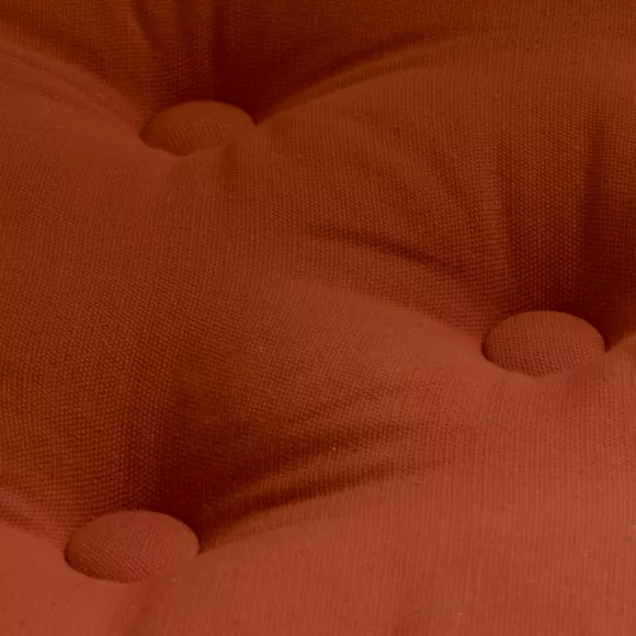 Eminza Coussin De Sol Coton (60 X 60 Cm) Pixel Terracotta