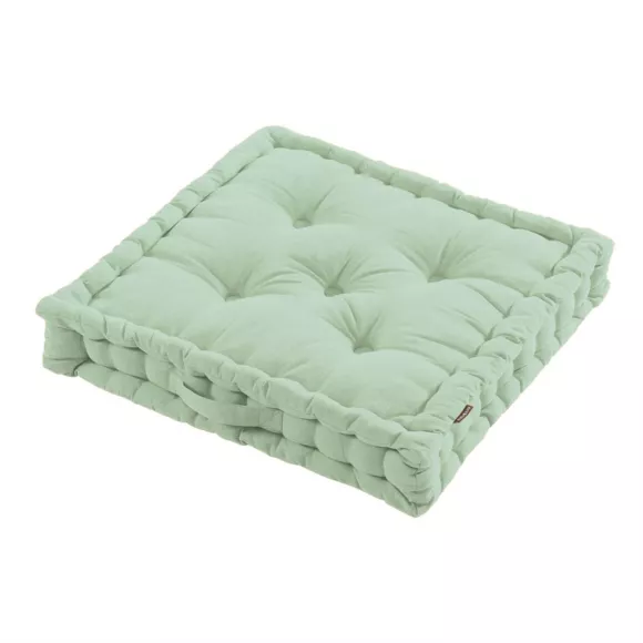 Eminza Coussin De Sol Coton (60 X 60 Cm) Pixel Vert Menthe