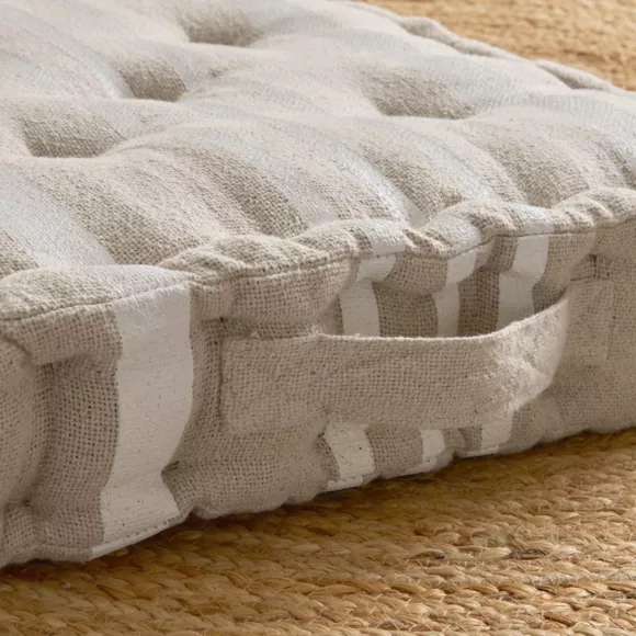 Eminza Coussin De Sol Extérieur (45 X H10 Cm) Nautira Ecru