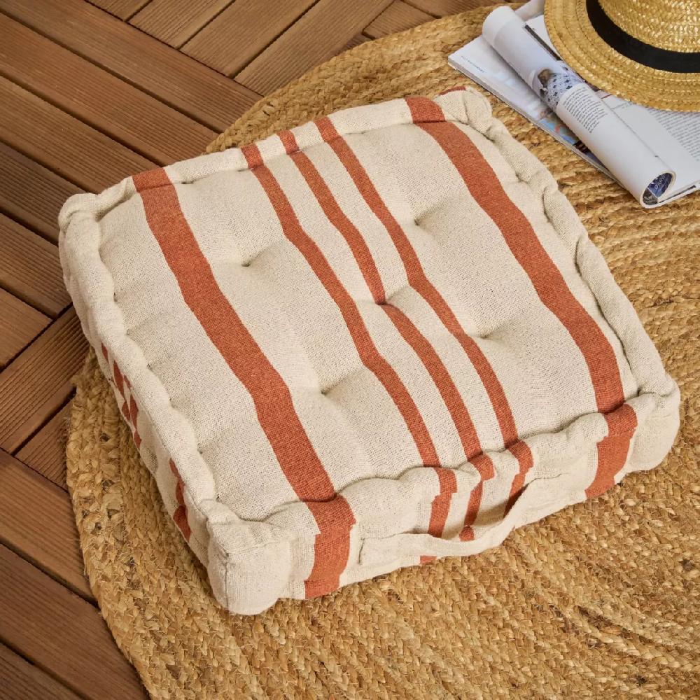 eminza Coussin de sol extérieur (45 x H10 cm) Nautira Orange